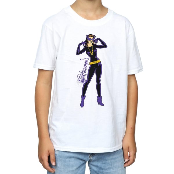 DC Comics Boys Catwoman Happy Pose T-Shirt