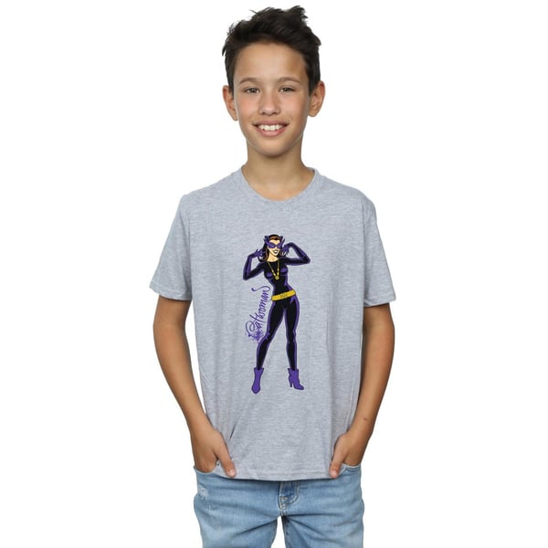 DC Comics Boys Catwoman Happy Pose T-Shirt