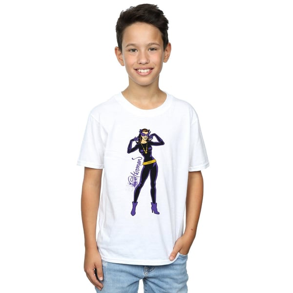 DC Comics Boys Catwoman Happy Pose T-Shirt