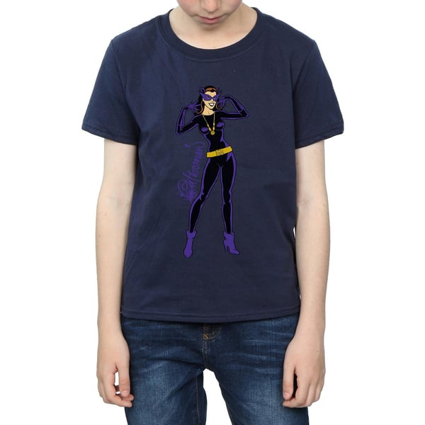 DC Comics Boys Catwoman Happy Pose T-Shirt