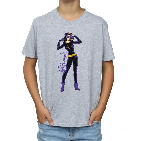 DC Comics Boys Catwoman Happy Pose T-Shirt