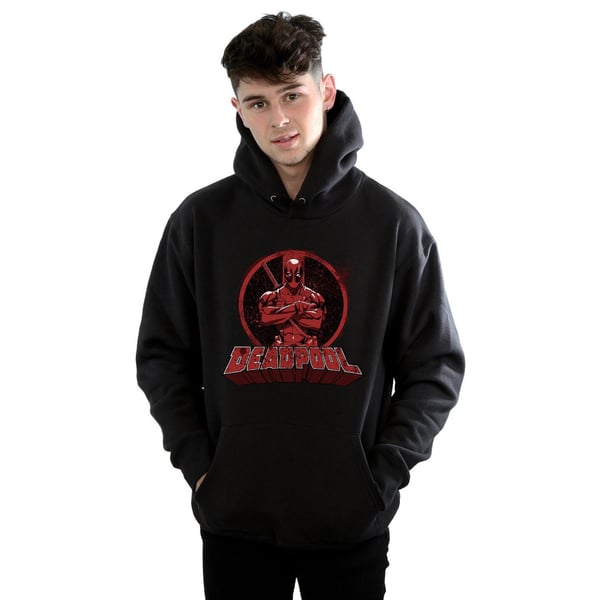 Marvel Miesten Deadpool Ristissä Kädet Logo Huppari