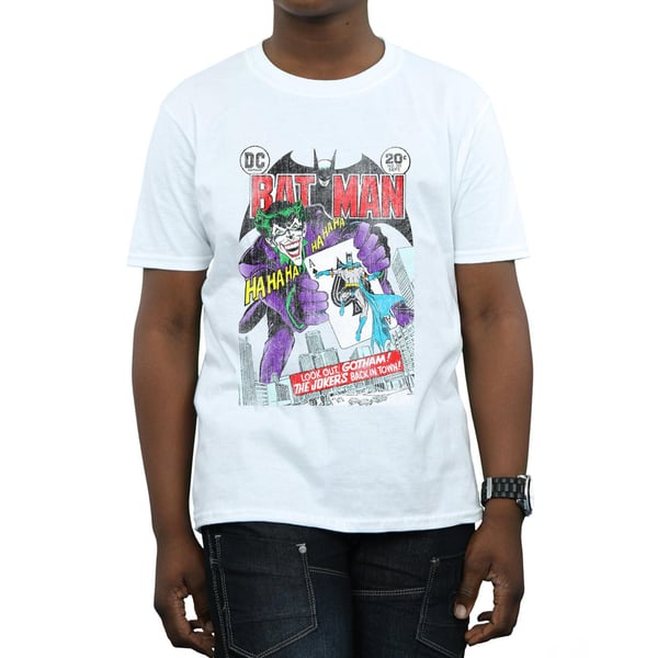 DC Comics Boys Batman Joker Playing Card Cover T-Shirt
