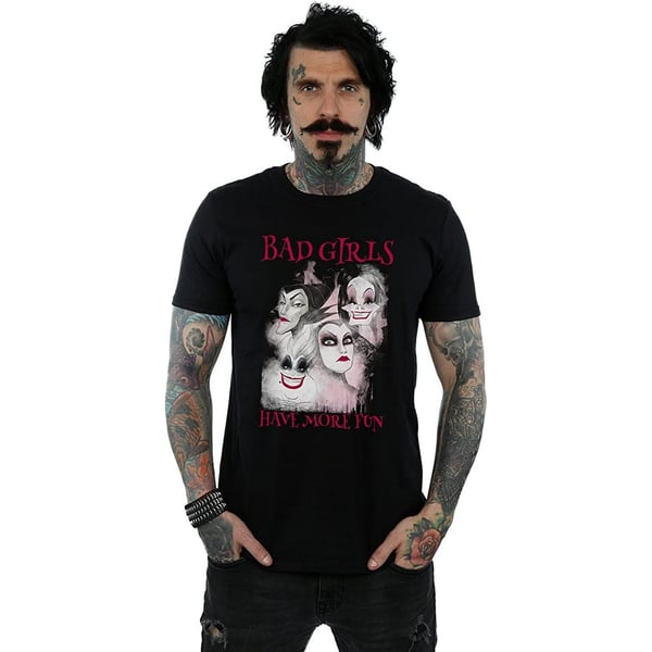 Disney Mens Bad Girls Have More Fun Cotton T-Shirt