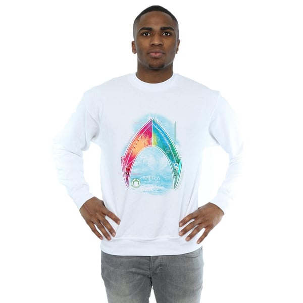 DC Comics Miesten Aquaman Mera Logo Collegepaita
