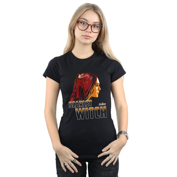 Marvel Womens/Ladies Avengers Infinity War Scarlet Witch Character Cotton T-Shirt