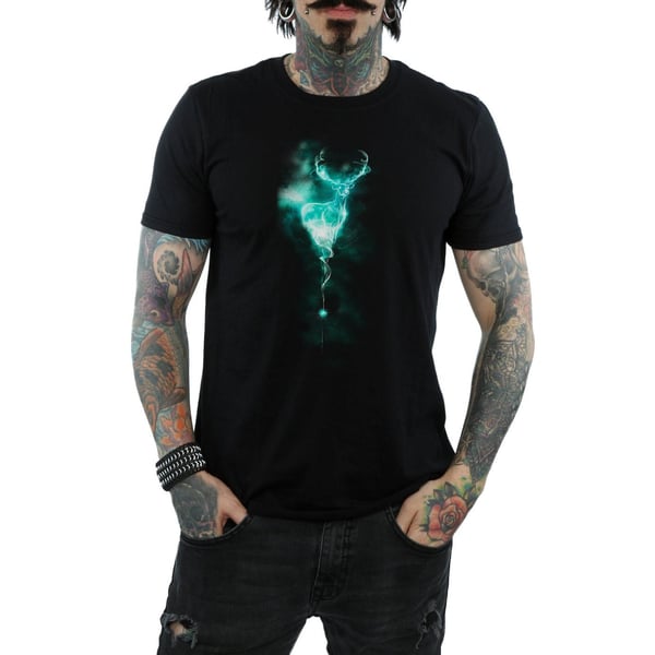 Harry Potter Mens Patronus Stag Cotton T-Shirt