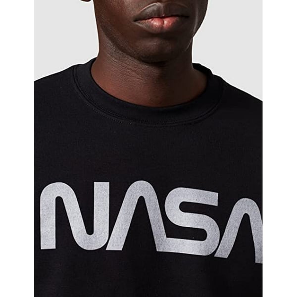 NASA Herr Modern Logotyp Bomullströja