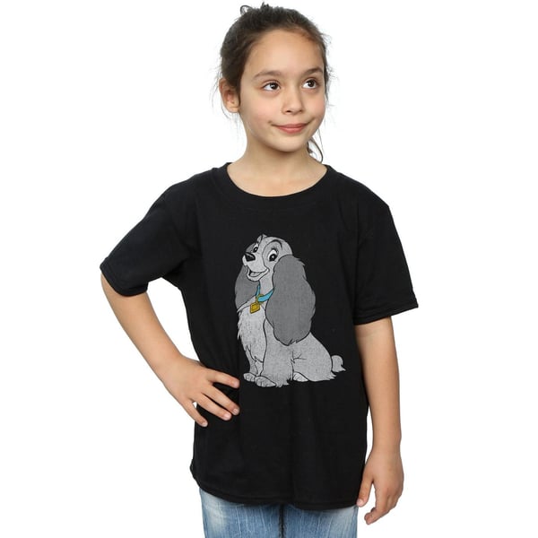 Lady And The Tramp Girls Cotton T-Shirt