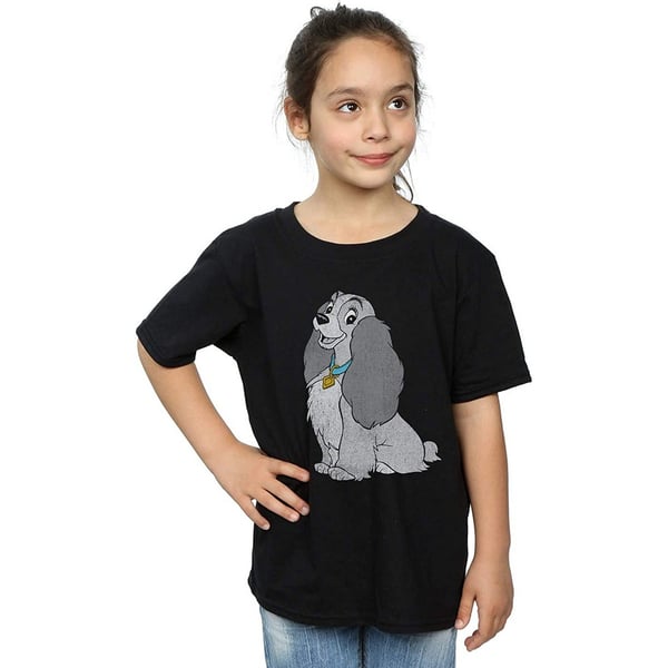 Lady And The Tramp Girls Cotton T-Shirt