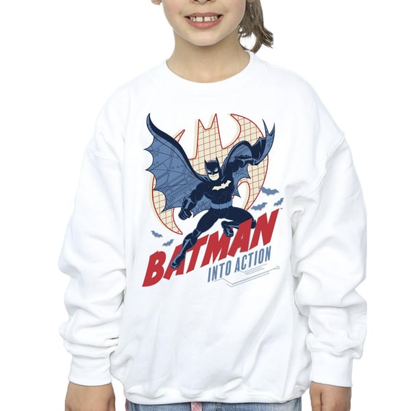 DC Comics Girls Batman Into Action Sweatshirt
