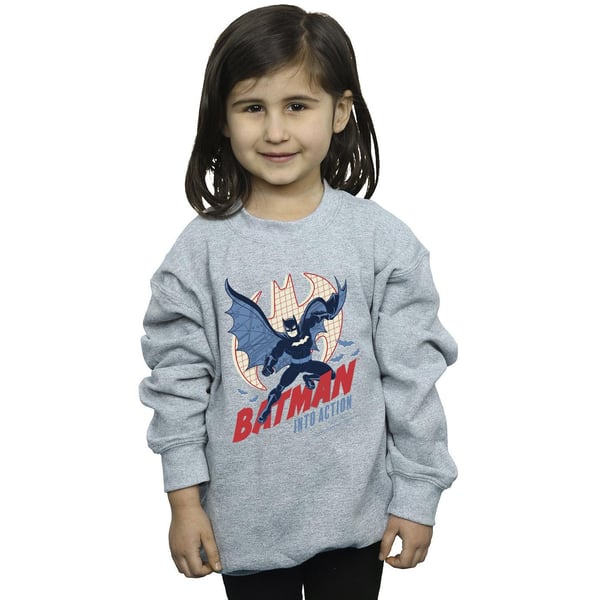 DC Comics Girls Batman Into Action Sweatshirt