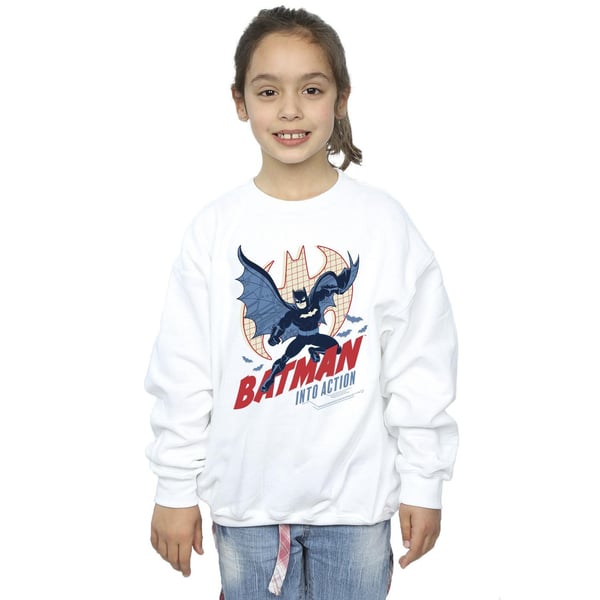 DC Comics Girls Batman Into Action Sweatshirt
