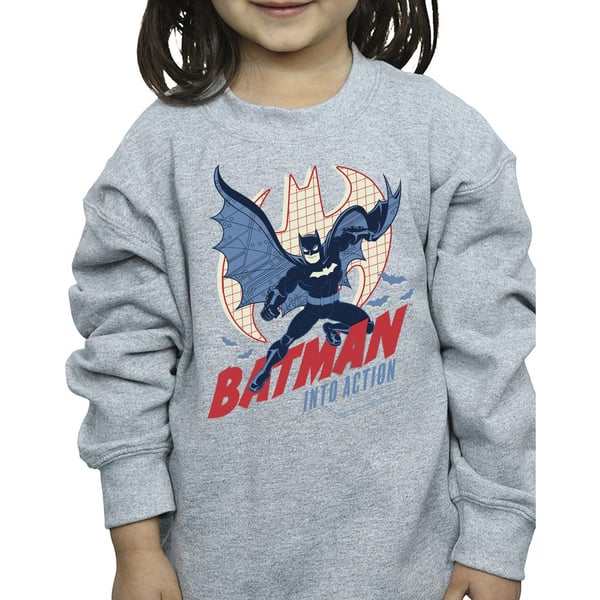 DC Comics Girls Batman Into Action Sweatshirt