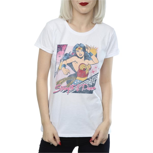 Wonder Woman Womens/Ladies Strength And Power Cotton T-Shirt