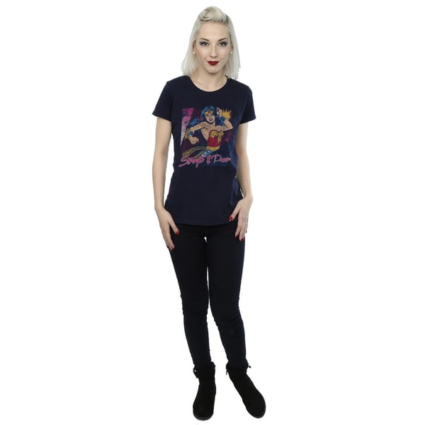 Wonder Woman Womens/Ladies Strength And Power Cotton T-Shirt