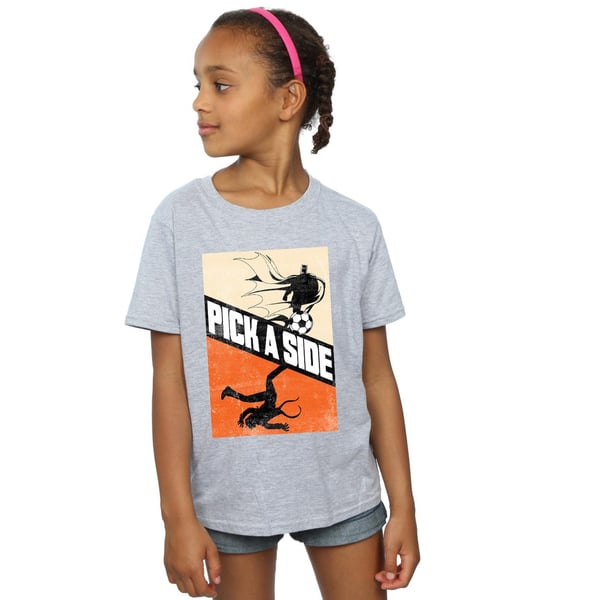 DC Comics Girls Batman Football Pick A Side Cotton T-Shirt