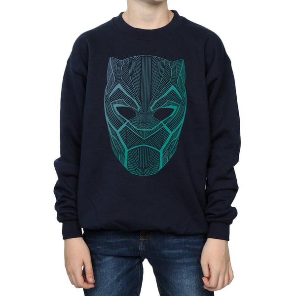 Marvel Boys Black Panther Tribal Mask Sweatshirt