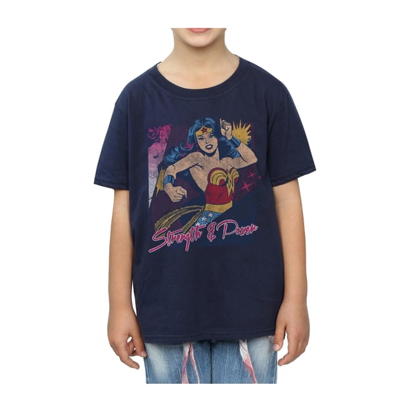 Wonder Woman Girls Strength & Power Cotton T-Shirt