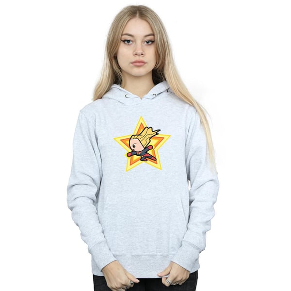 Marvel Womens/Ladies Kawaii Captain Marvel Hoodie