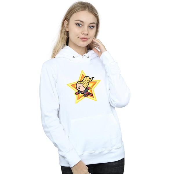 Marvel Womens/Ladies Kawaii Captain Marvel Hoodie