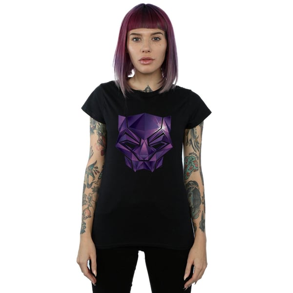 Marvel Womens/Ladies Avengers Infinity War Black Panther Geometric Cotton T-Shirt