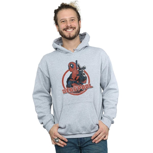 Marvel Miesten Deadpool Gun Finger -huppari