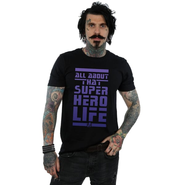 Marvel Mens Avengers Endgame Supersankari Elämä T-paita