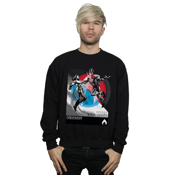DC Comics Mens Aquaman Vs Black Manta Sweatshirt