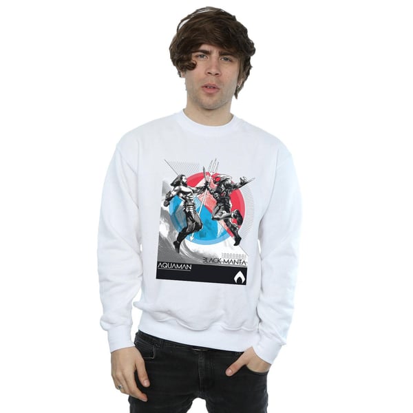 DC Comics Mens Aquaman Vs Black Manta Sweatshirt