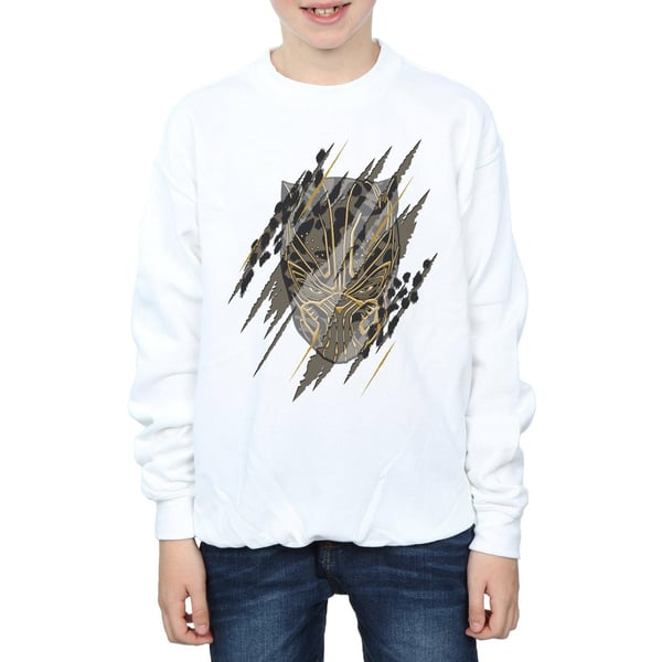 Marvel Boys Black Panther Gold Head Sweatshirt