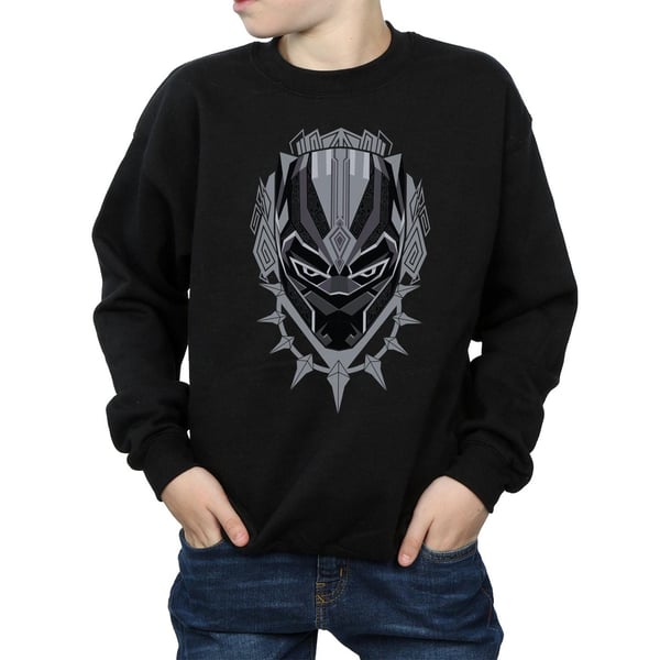 Marvel Boys Black Panther Head Sweatshirt