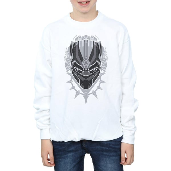 Marvel Boys Black Panther Head Sweatshirt