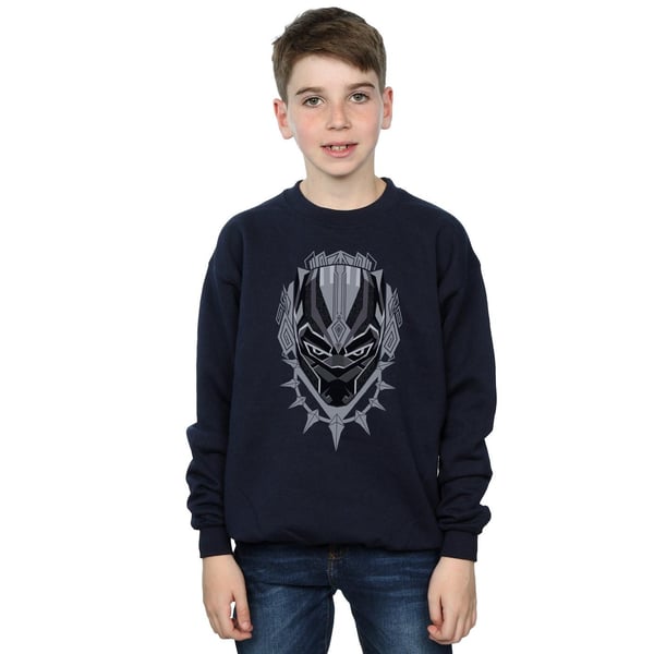 Marvel Boys Black Panther Head Sweatshirt