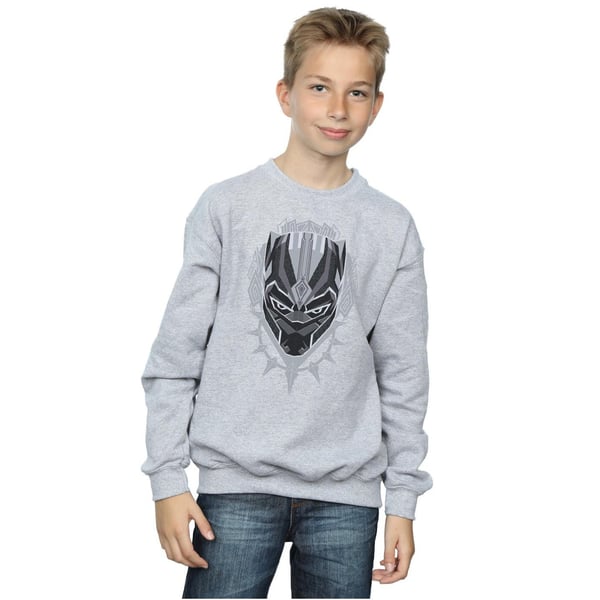 Marvel Boys Black Panther Head Sweatshirt