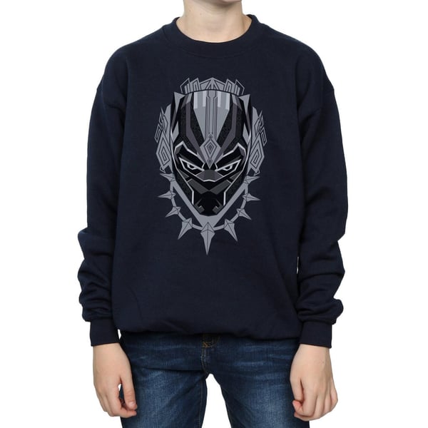 Marvel Boys Black Panther Head Sweatshirt