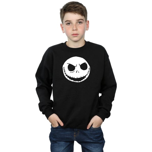 Nightmare Before Christmas Boys Jack Skellington Face Cotton Sweatshirt