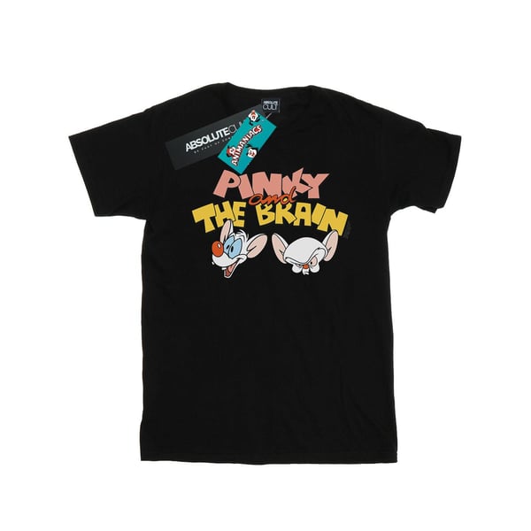 Animaniacs Womens/Ladies Pinky And The Brain Heads Cotton Boyfriend T-Shirt