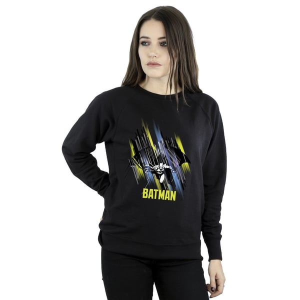 DC Comics Womens/Ladies Batman Flying Batman Sweatshirt