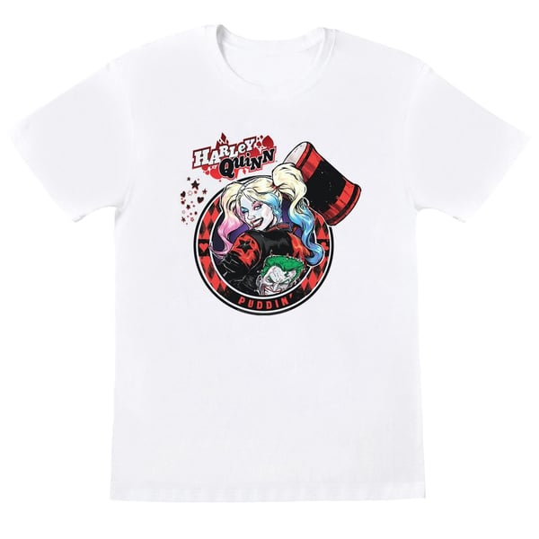 DC Comics Boys Harley Quinn Joker Patch T-Shirt