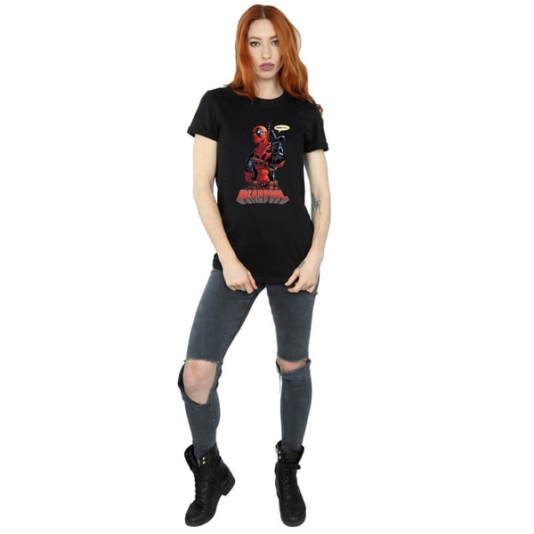 Deadpool Womens/Ladies Hey You Cotton Boyfriend T-Shirt