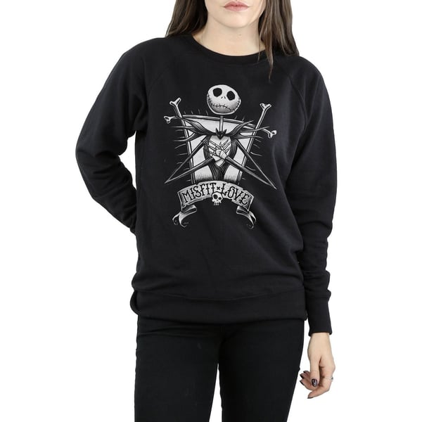 Disney Womens/Ladies Nightmare Before Christmas Misfit Love Sweatshirt
