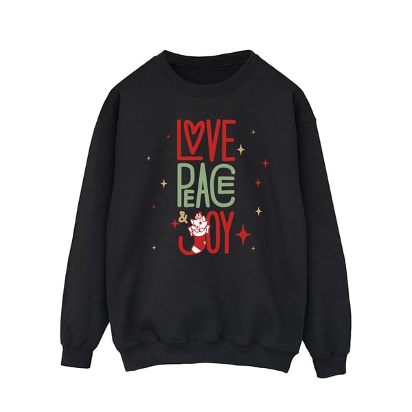 Disney Mens The Aristocats Marie Love Peace Joy Sweatshirt