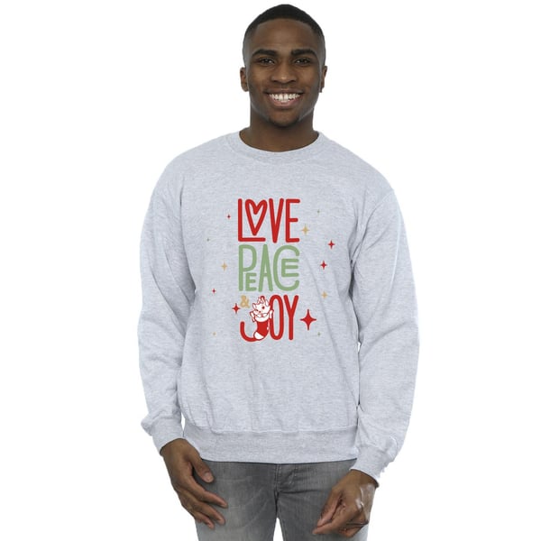 Disney Mens The Aristocats Marie Love Peace Joy Sweatshirt