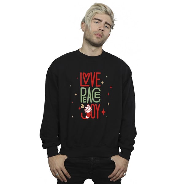 Disney Mens The Aristocats Marie Love Peace Joy Sweatshirt