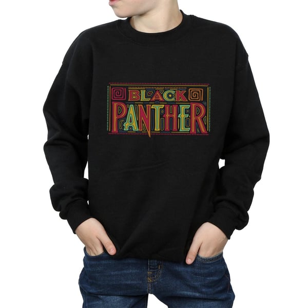 Marvel Boys Black Panther Tribal Logo Sweatshirt