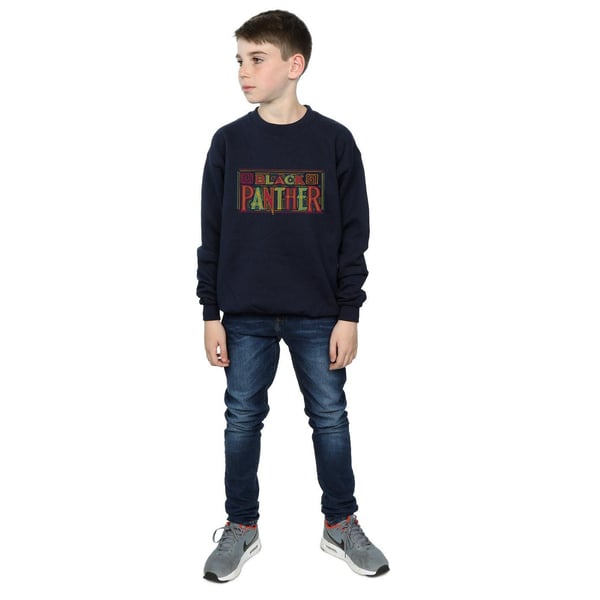 Marvel Boys Black Panther Tribal Logo Sweatshirt