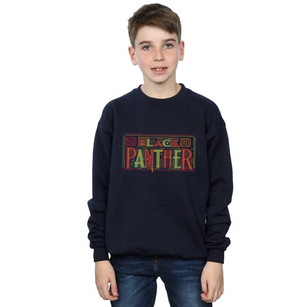 Marvel Boys Black Panther Tribal Logo Sweatshirt