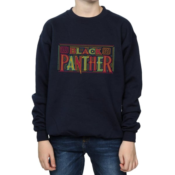Marvel Boys Black Panther Tribal Logo Sweatshirt