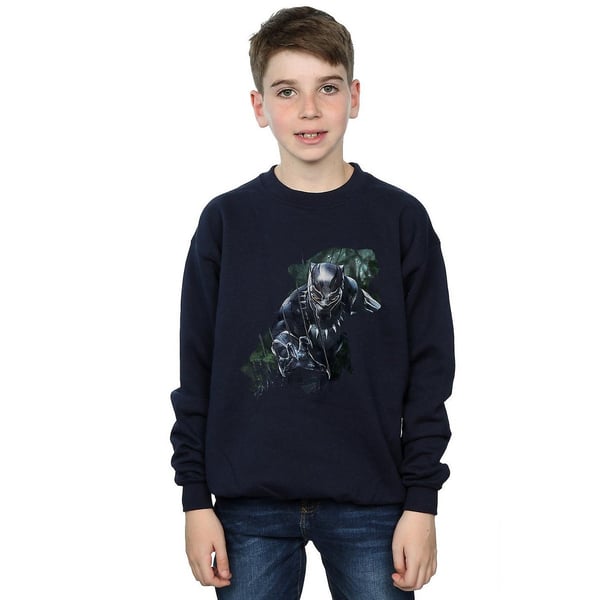Black Panther Boys Wild Silhouette Cotton Sweatshirt